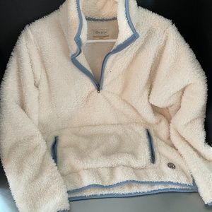 Marine Layer Respun Sherpa Pullover Quarter Zip